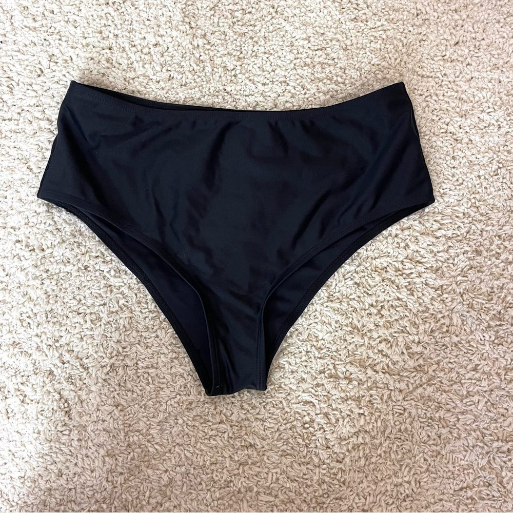 SHEIN Black Classic Bikini Bottom Swimwear
